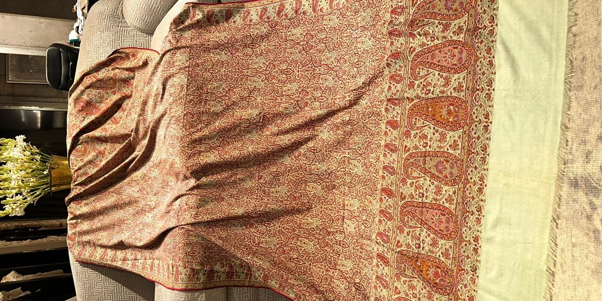 Jamawar Shawl Close-up Detail